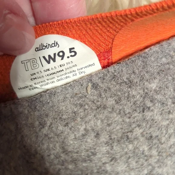Lot of Allbirds  Shoes Navy, Black and Orange Sz 9.5 - Picture 3 of 3